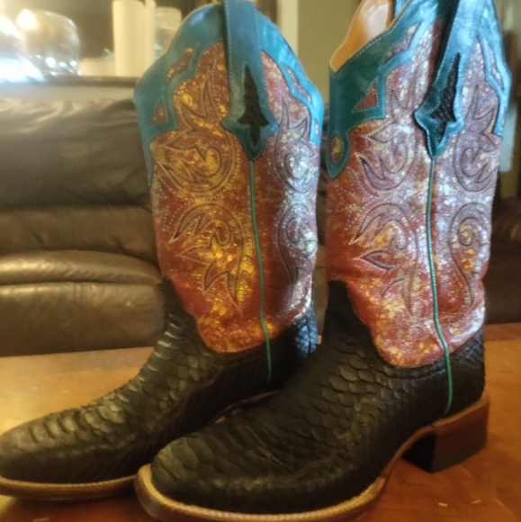 Cinch boots size 7.5B EXOTIC cowgirl boots - Picture 2 of 9